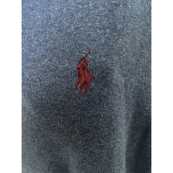 Vntg EUC Polo Ralph Lauren classic preppy blue mens V-Neck swtr vest sz L cotton - Picture 4 of 5